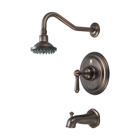 Pioneer Industries Single Handle Tub and Shower Trim Set, Wallmount, Oil Rubbed Bronze T-4AM100-ORB